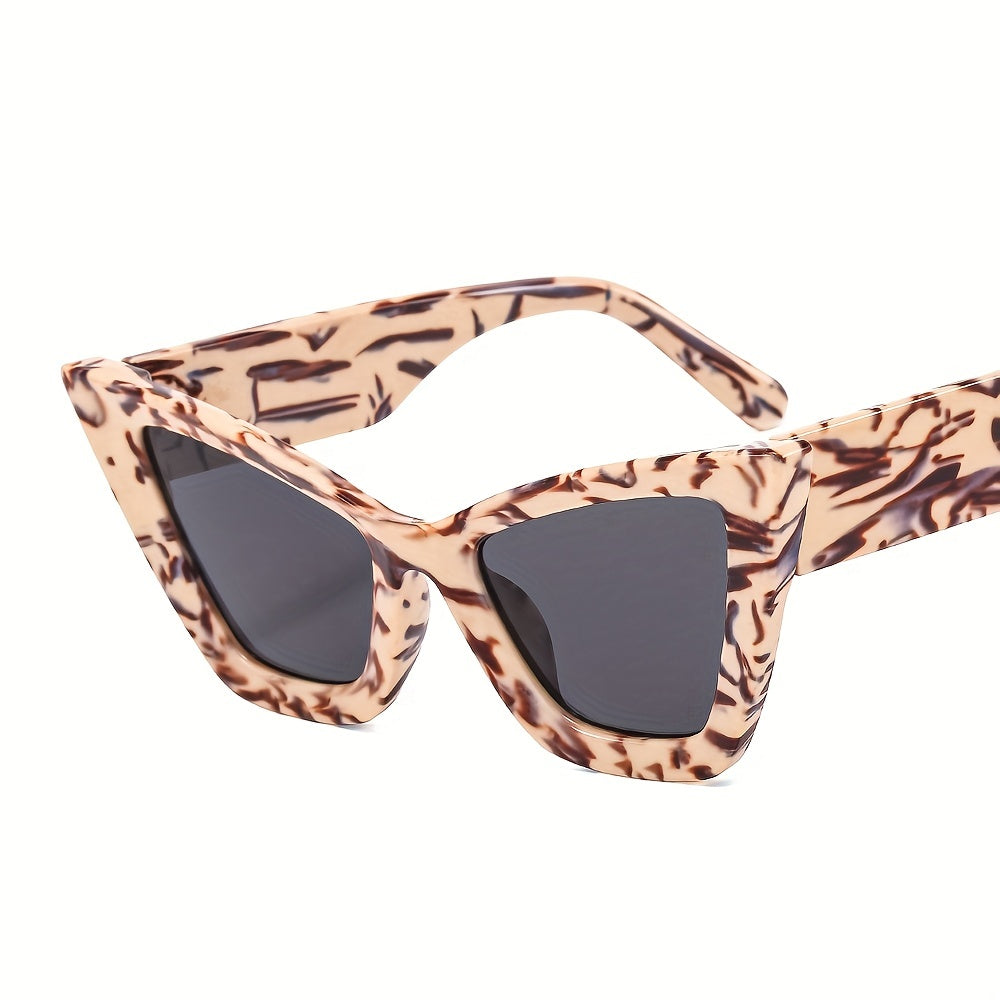 Cat Eye Sunglasses Gradient Lens Glasses Wide Temple