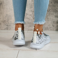 Women's Halloween Knit Sock Shoes Casual Low Top Slip On Sneakers