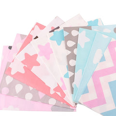 40pcs 10x10cm Random Printed Twill Cotton Fabric for Patchwork DIY Quilting