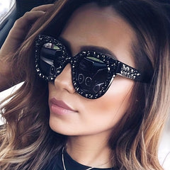 Rhinestone & Star Sunglasses w/ Box UV400