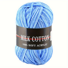 Colorful Milk Cotton Yarn for DIY Knitting and Crocheting