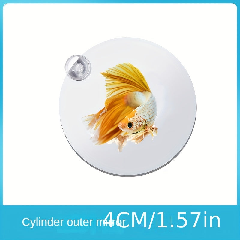Circle Fish Exercise Mirror Double Sided Aquarium Training Mirror