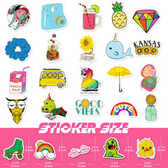Waterproof VSCO Stickers for Teens & Kids