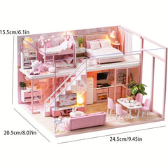 DIY Dollhouse Kit 3D Jigsaw Puzzle Building Model Girl Princess Toys