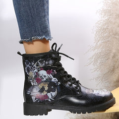 Women's Round Toe Platform Ankle Boots