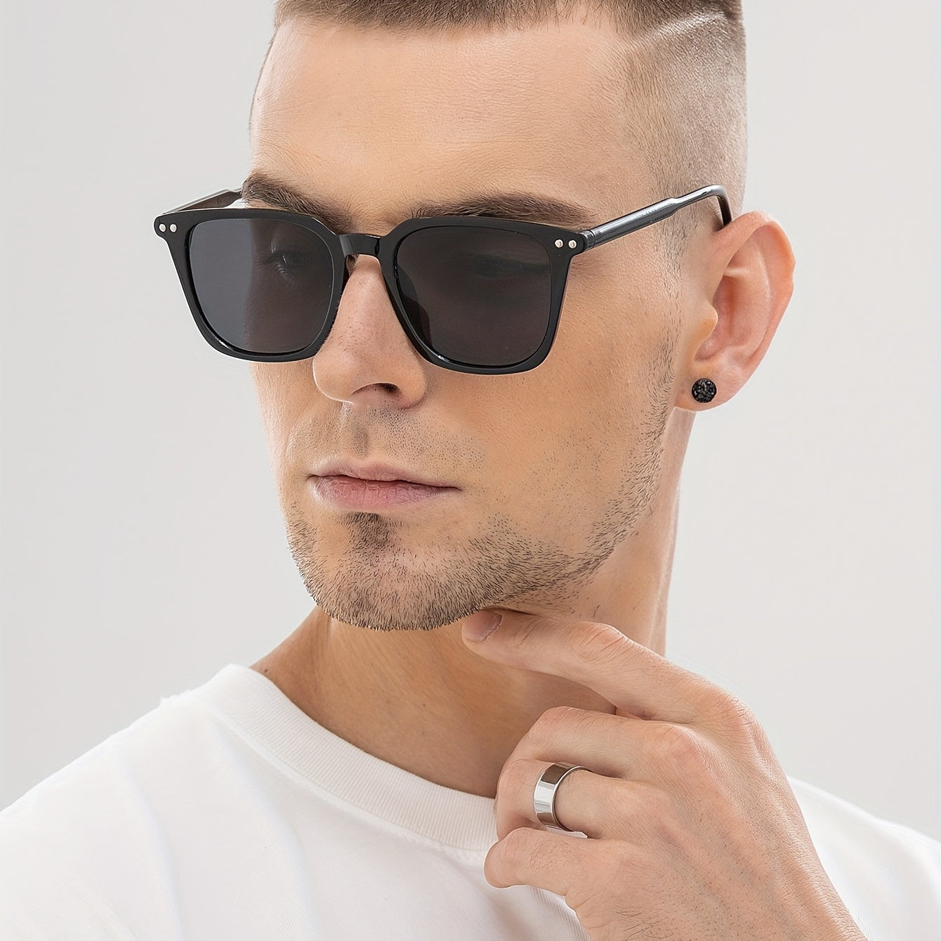 Men's Full Frame Square Sunglasses