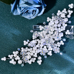 Vintage Beaded Bridal Headband Crystal & Gemstone for Weddings Prom