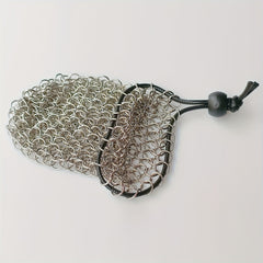 Stainless Steel Chain Dice Storage Bag - Durable Container for Any Occasion