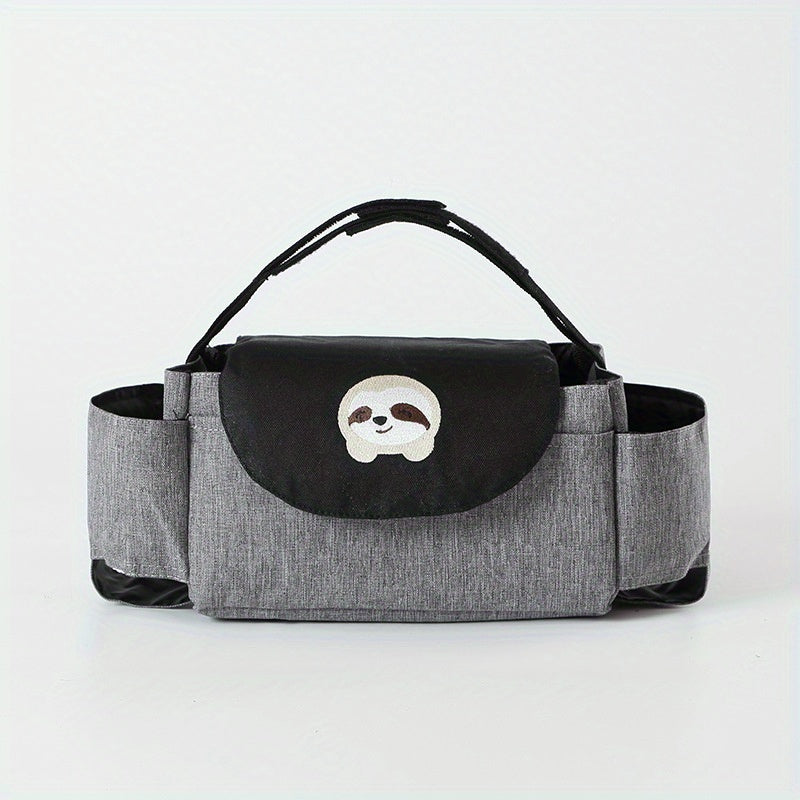 Stroller Organizer Bag with 2 Cup Holders for Diaper Phone Toys Baby Items