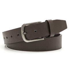 Men's Outdoor Casual PU Leather Belt with Alloy Buckle