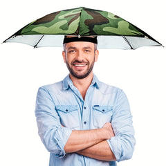 Foldable Anti UV Umbrella Hat for Fishing Golf Camping Beach Gardening