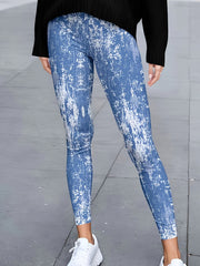 Tie Dye High Rise Skinny Trousers
