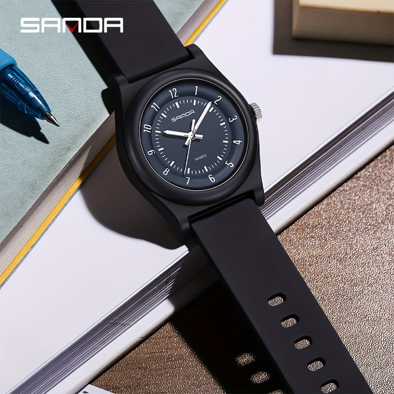 SANDA Unisex Sport Watch 5ATM Shock Resistant Quartz Watch