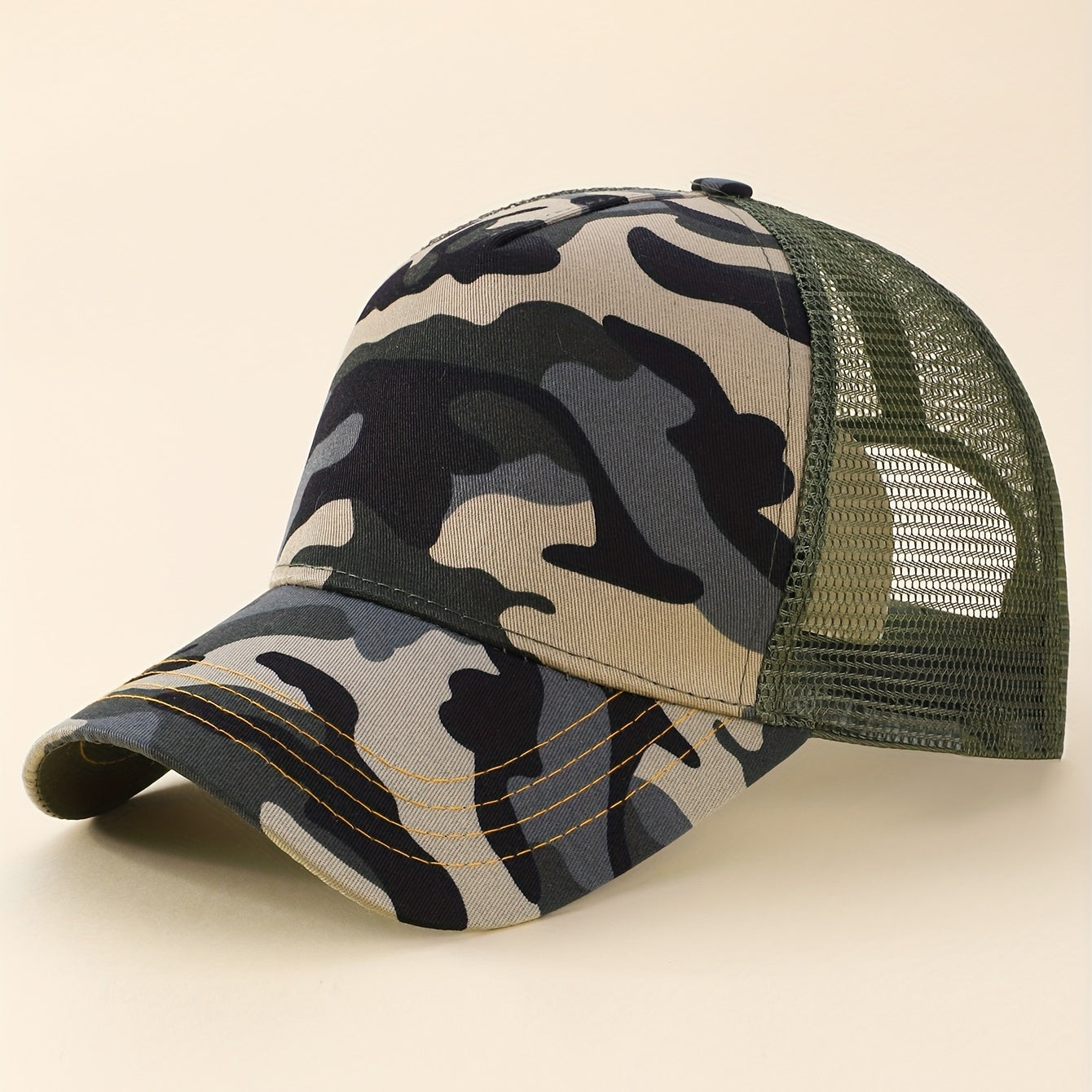 Mens Camo Mesh Baseball Cap