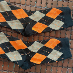 Argyle Print Socks College Style Women's Stockings