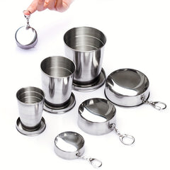 Stainless Steel Folding Cup Portable Outdoor Travel Camping Telescopic Cup