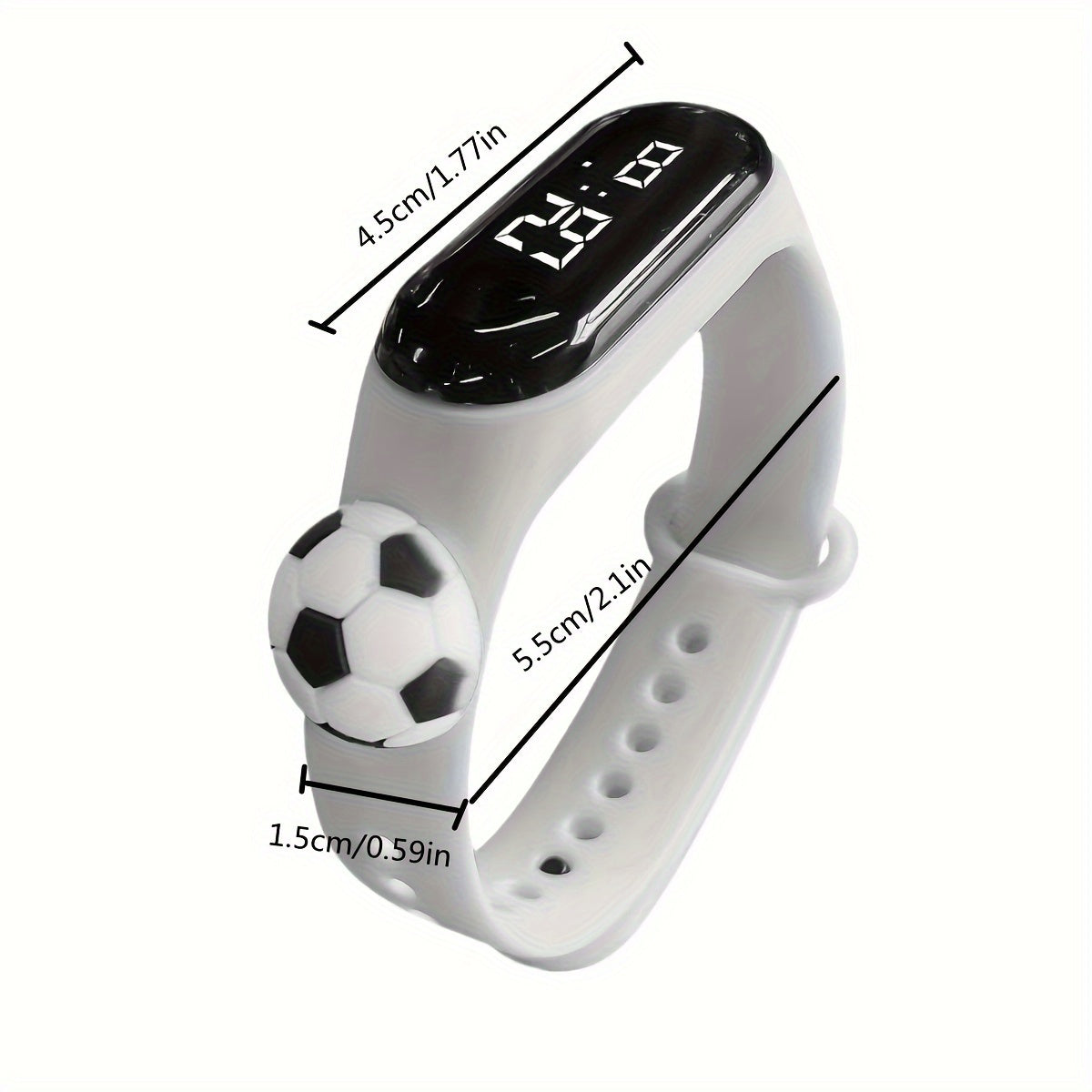 3pcs Football Doll Watch Set Multicolor LED Touchscreen Electronic Bracelets