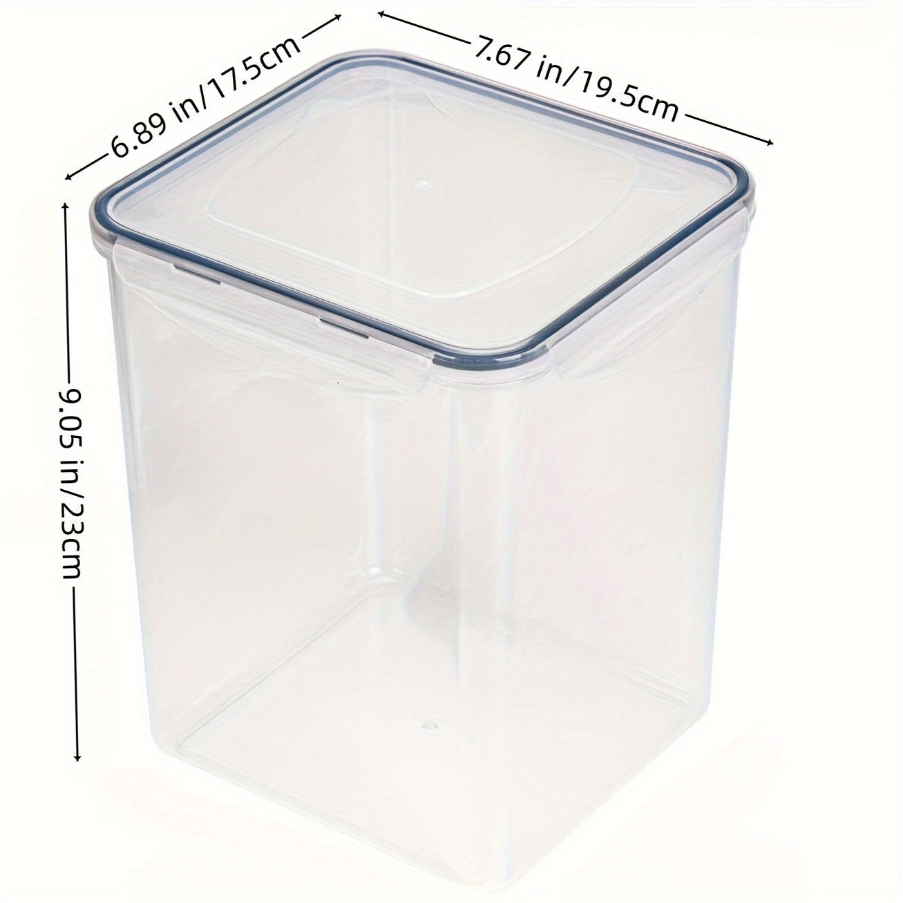 4Pack Large Food Storage Containers 5L BPA Plastic Airtight Canisters