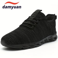 Men's Lace-up Slip-on Sneakers, Odor Resistant Athletic Shoes