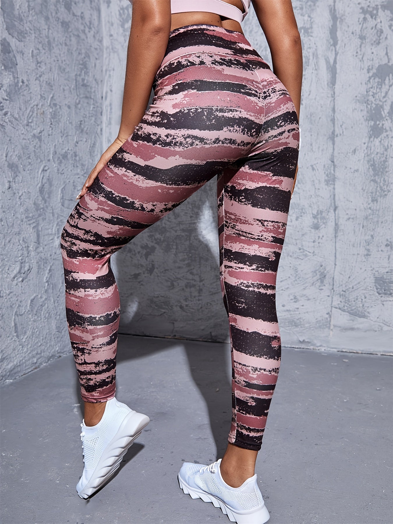 Stretch Camo Print Yoga Pants for Women Quick Dry Activewear