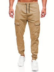 Men's Casual Pocket Joggers Waist Drawstring Outdoor Pants