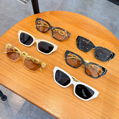 Cat Eye Sunglasses Metal Chain Charm Glasses UV400