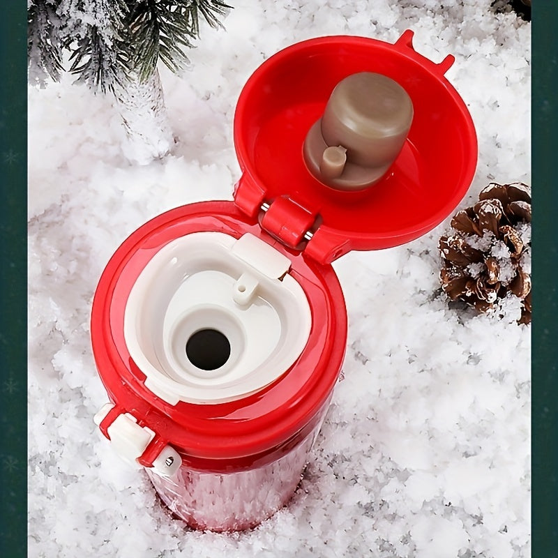 Christmas Printed Stainless Steel Water Cup Leakproof Travel Insulation Cup