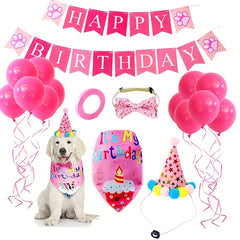 Dog Birthday Bandana & Hat Set - Pet Party Supplies