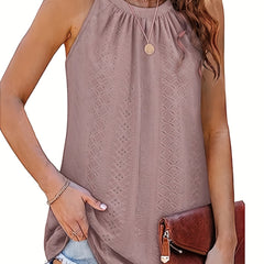 Eyelet Embroidered Tank Top for Women