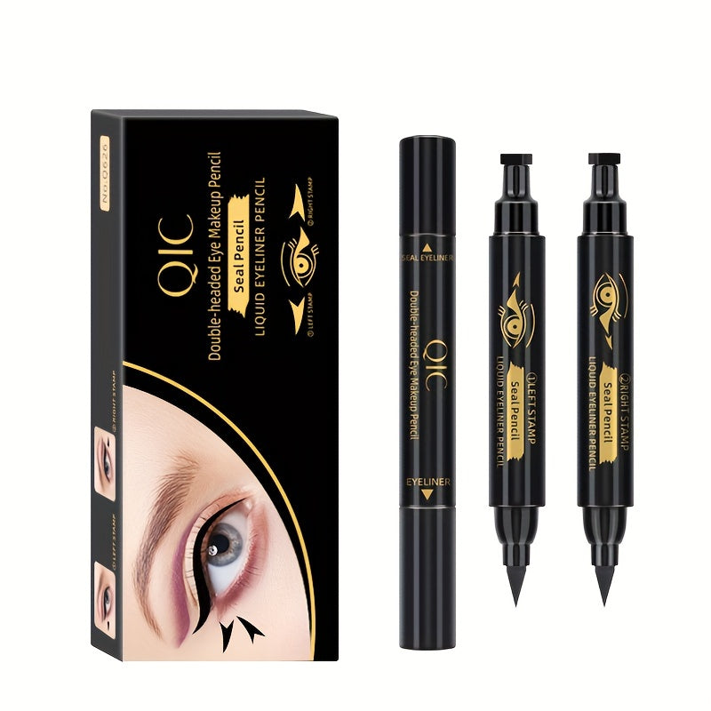 Waterproof Double Headed Eyeliner Pen for Left and Right Wings