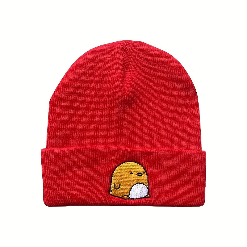 Animal Embroidery Knitted Hat Stylish Beanie Hat Men
