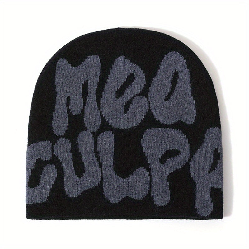 MEA CULPA Unisex Hip Hop Beanie Cap Y2K Street Knit Hat
