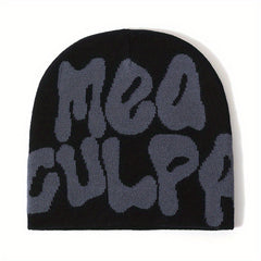 MEA CULPA Unisex Hip Hop Beanie Cap Y2K Street Knit Hat