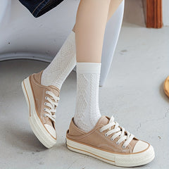 5 Pairs Argyle 3D Textured Socks Soft & Comfy