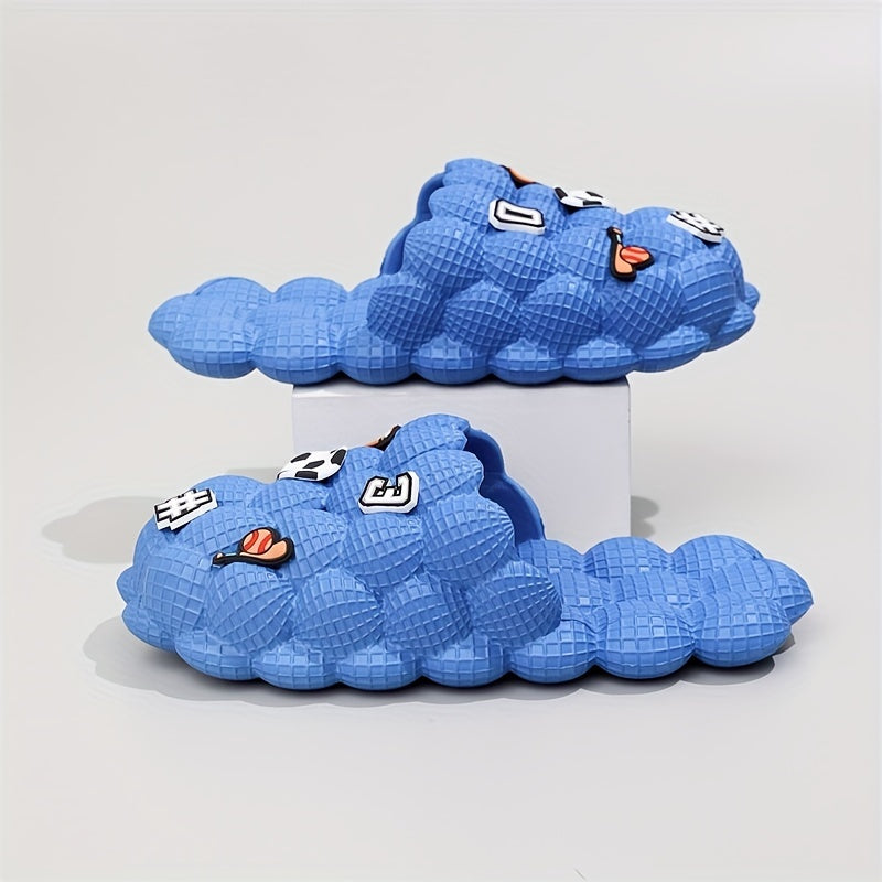 Men's Golf Ball Massage Slides Spa Slippers