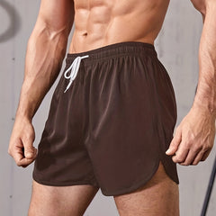 Men's Breathable Drawstring Running Shorts for Gym Sports Training