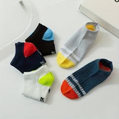 Boys Kids Short Socks Summer Breathable Invisible Socks for Teen Students