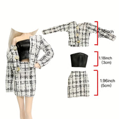 Office Ladies Costume Party Outfit for 1/6 Dolls