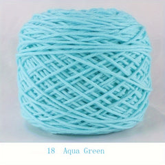 1pc Cotton Yarn Ball 8 Ply Thick Yarn Hand Woven Diy Scarf Sweater Doll Material