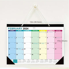 2023 Wall Calendar 17x12In Matte Cover Transparent PVC Writing Paper Printing