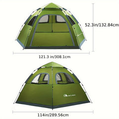 Moon Lence Pop Up Tent Family Camping 4-5 Person