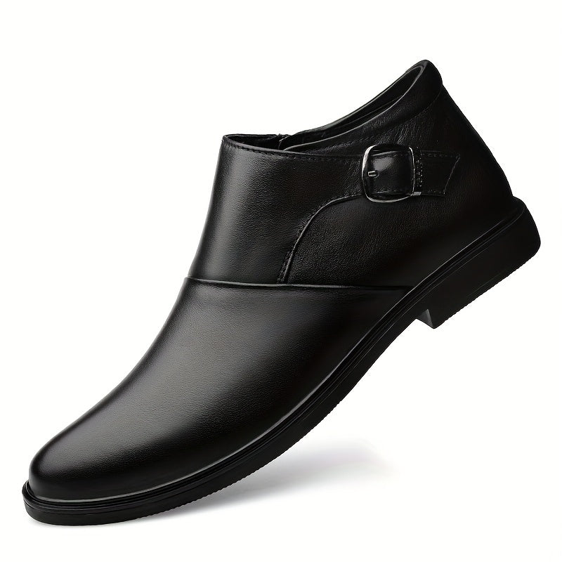 Men's Monk Strap Ankle Top Boots Wear resistant Non Slip Outdoor Casual Boots