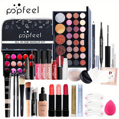Complete Women's Makeup Set - Eyeshadow Palette Lipstick Concealer Blush