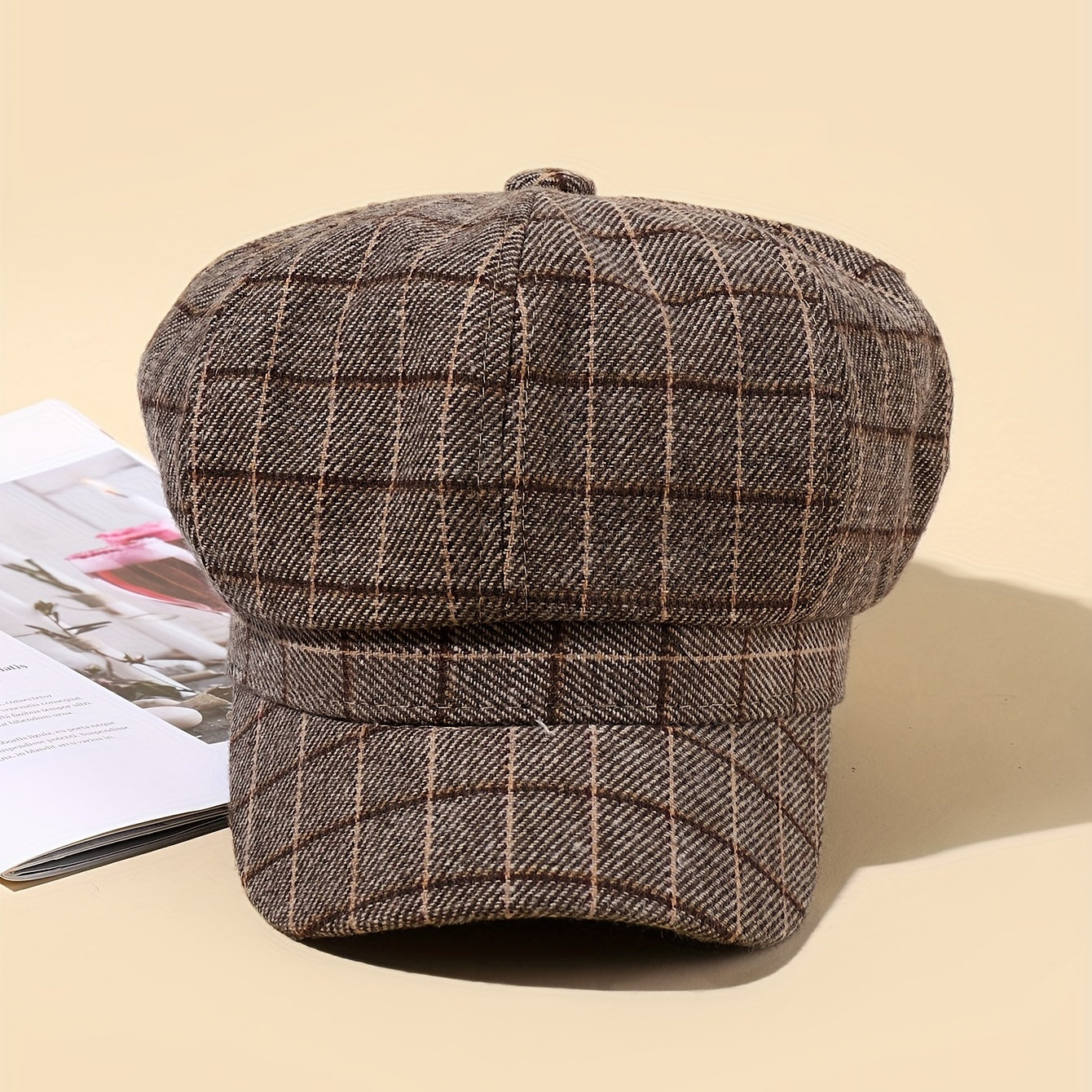 Men's Retro Newsboy Hat, Versatile Style