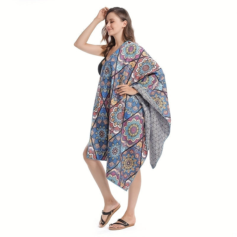 Quick-drying Beach Towels Full Totem Design Soft Lightweight Towels