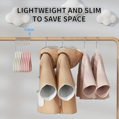 Children's Flocked Clothes Rack - Home Closet Hanging Storage
