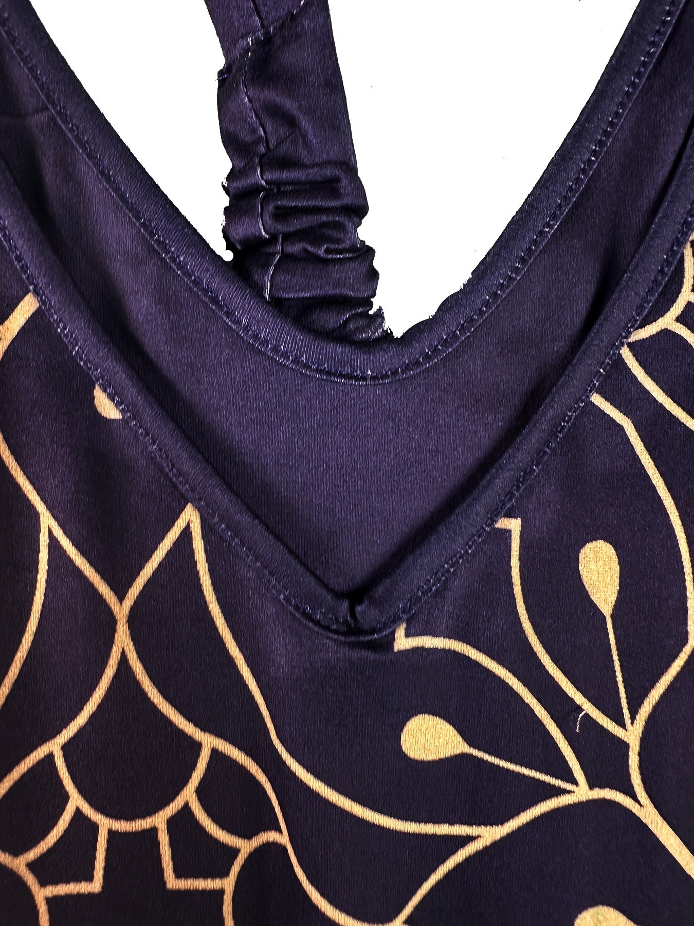 Print V Neck Harem Jumpsuit Spaghetti Strap Summer Clothing