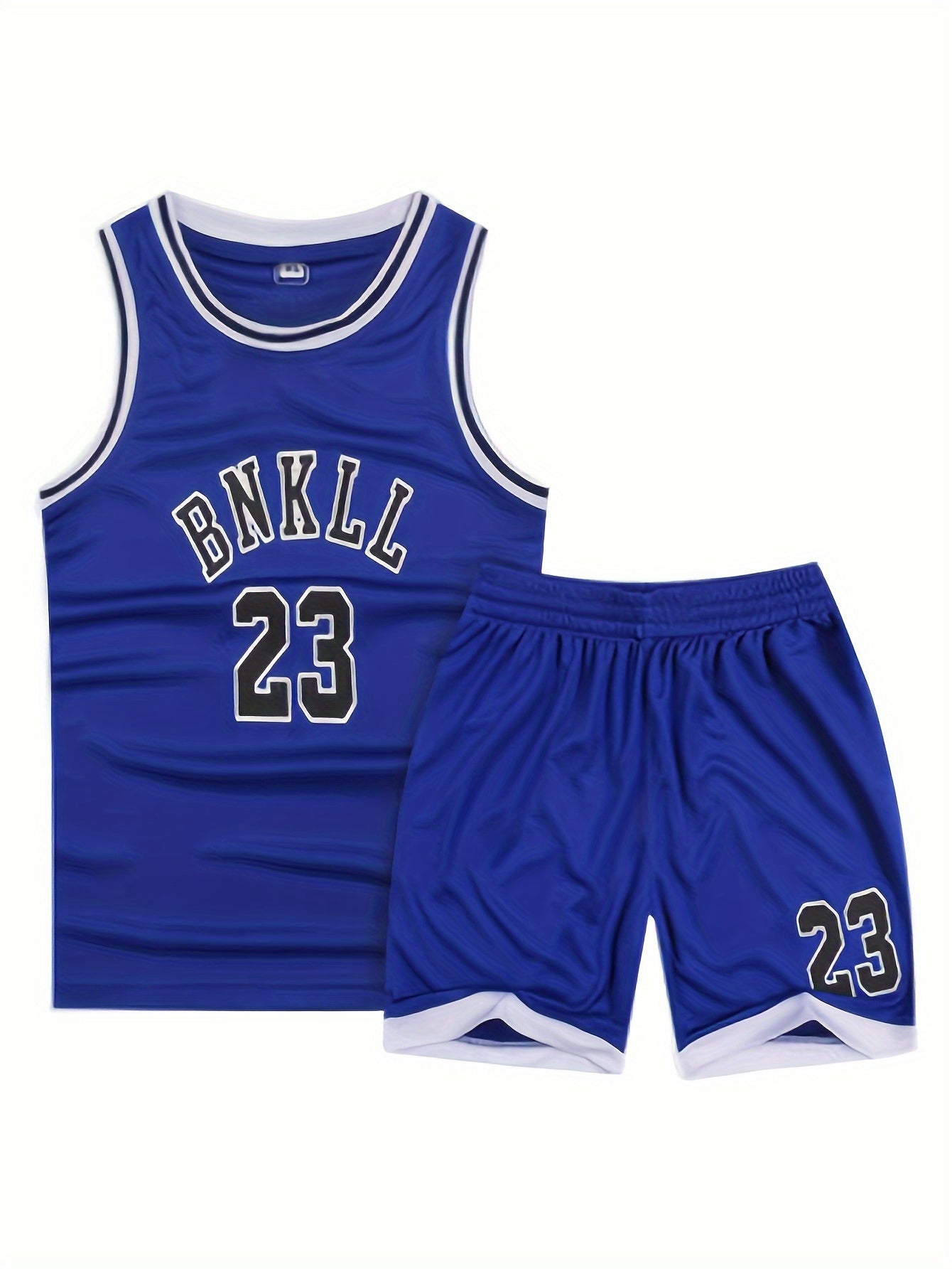 Basketball Jersey Outfit Boy Girl Tank Top Shorts Set Summer Clothes