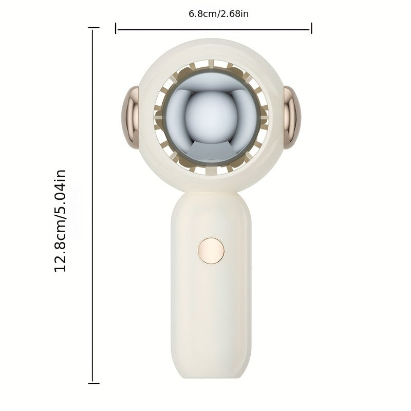Turbine Handheld Small Fan Mini Fan USB Charging 3 Speed Desktop Small Fan