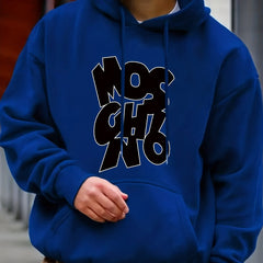 Letter Print Hoodie Hoodies For Men Men's Casual Graphic Pullover Hooded